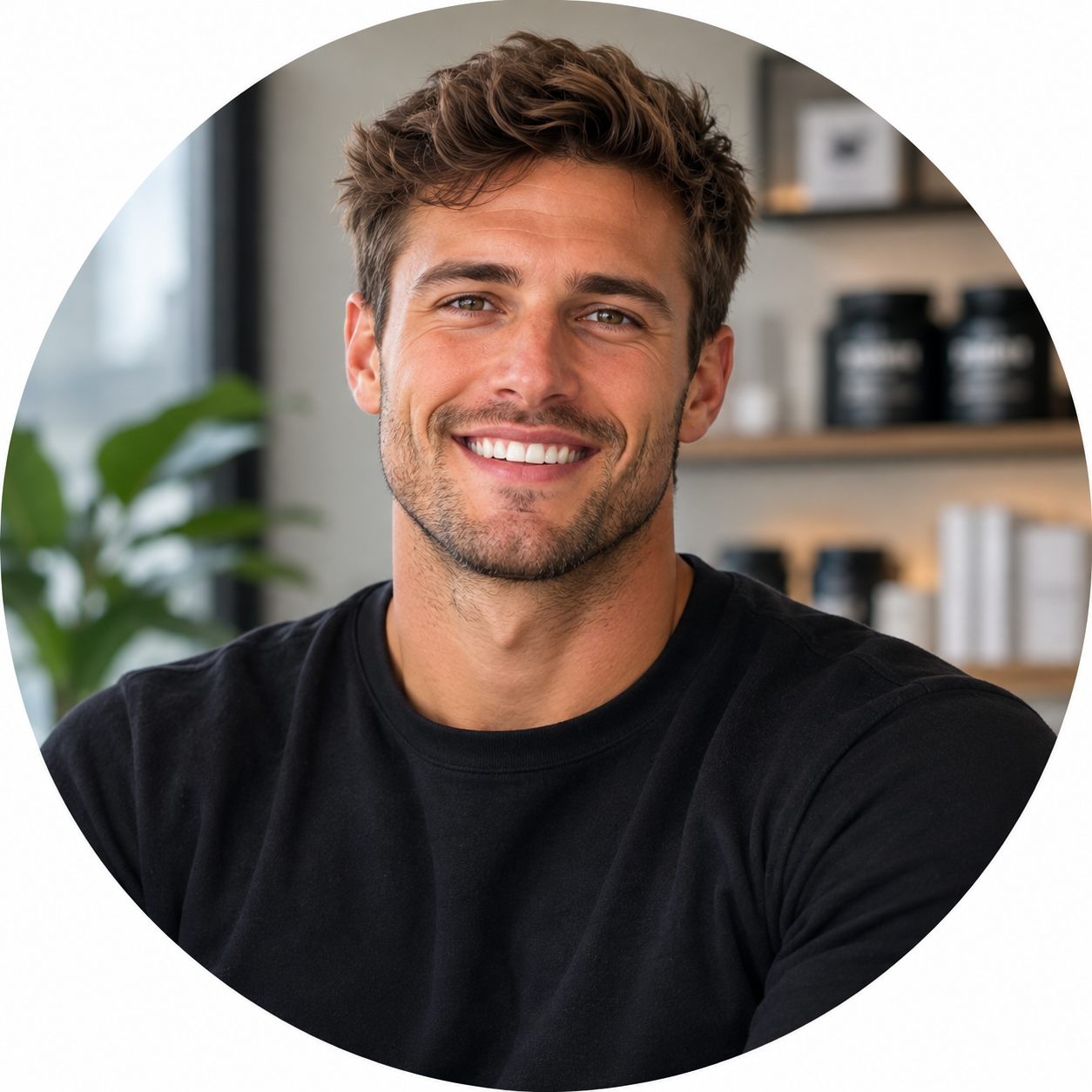 Portrait of Tyler Bennett, growth lead at a supplements brand